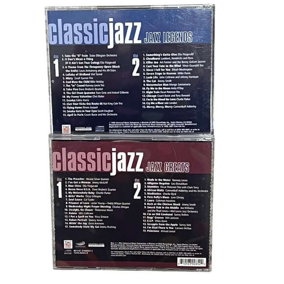 Classic Jazz 2-CD Sets Jazz Legends & Jazz Greats Music Collection - Picture 3 of 4